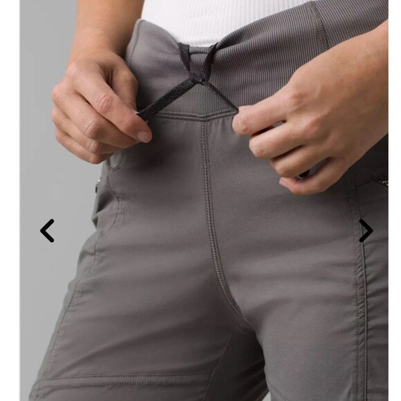 Prana NEW Koen Pant Gray Large x 30" Hiking Outdoor Pull On Stretch Zip Pockets - Picture 3 of 16